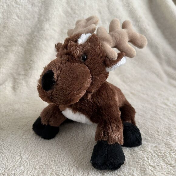 Ganz Webkinz Reindeer Moose Elk Stuffed Plush Animal 9" Brown No Code - Picture 1 of 7